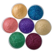 Farvede glimmerflager